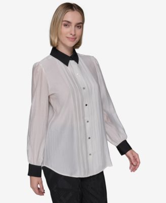 Women's Pintucked Blouse