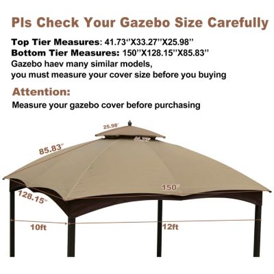 Streamdale Premium 10' x 12' Gazebo Canopy with Protection
