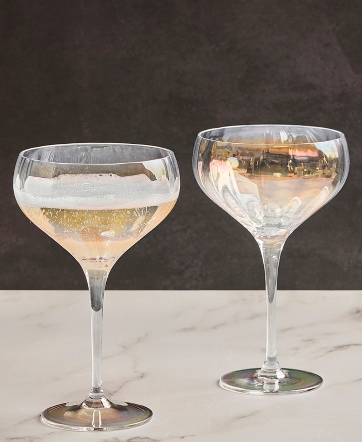 Anton Studio Designs Palazzo Champagne Coupes, Set Of 2 In Multicolor