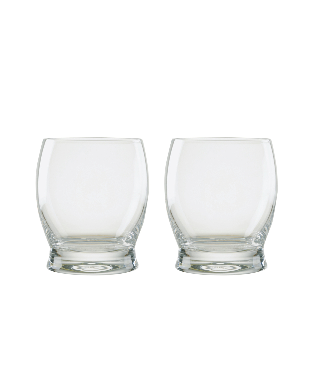 Anton Studio Designs Manhattan Double Old Fashioned Tumblers, Set Of 2 In Clear