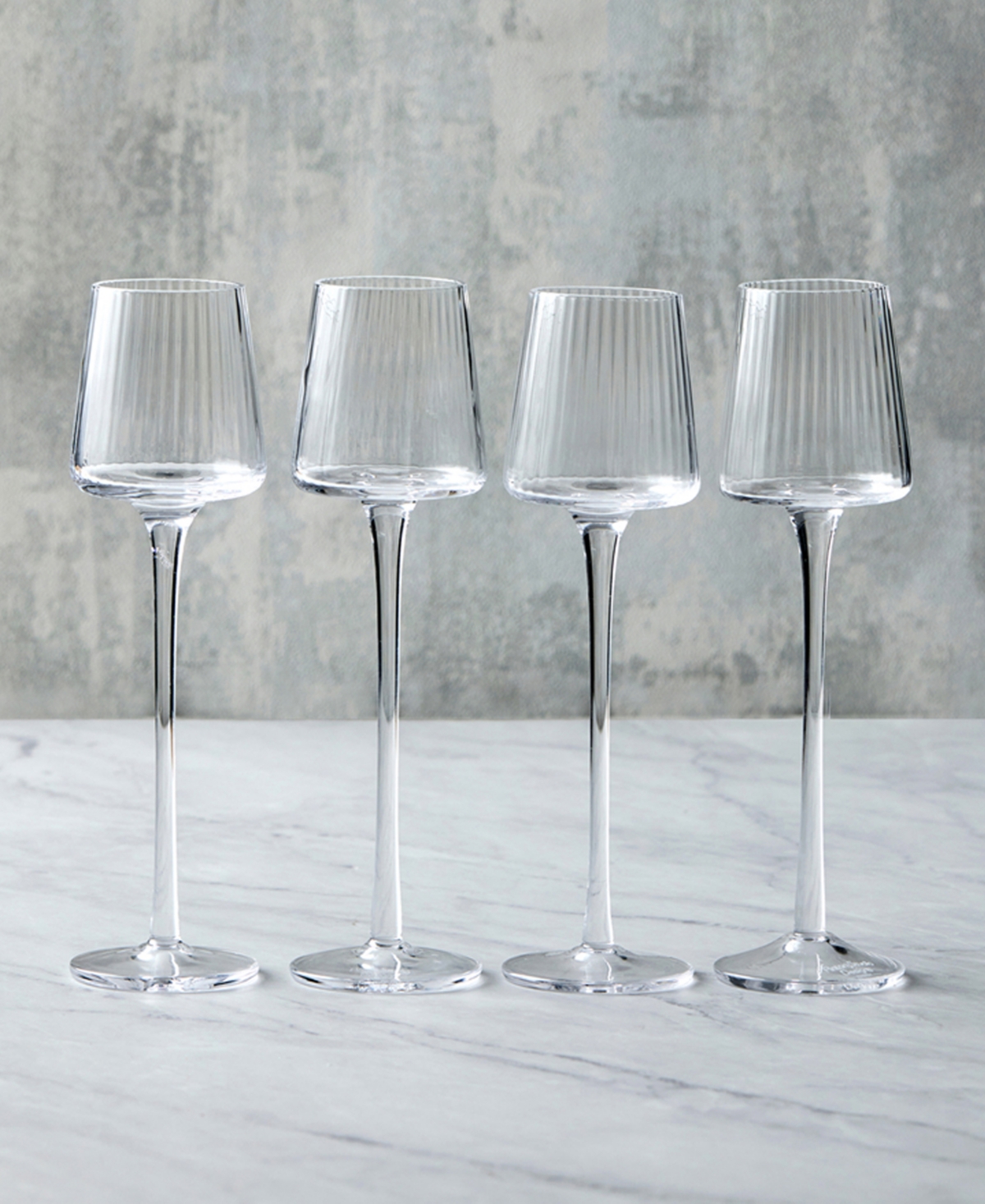 Anton Studio Designs Empire Clear Cordial Glasses, Set Of 4 In Clear