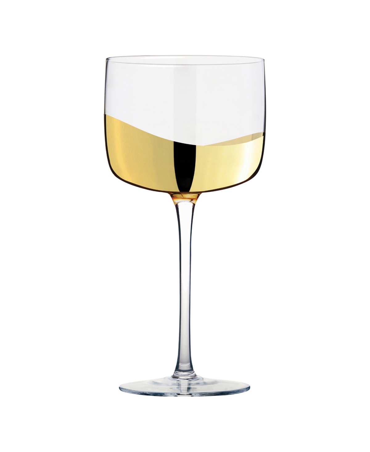 Anton Studio Designs Wave Gin Glasses, Set Of 2 In Gold