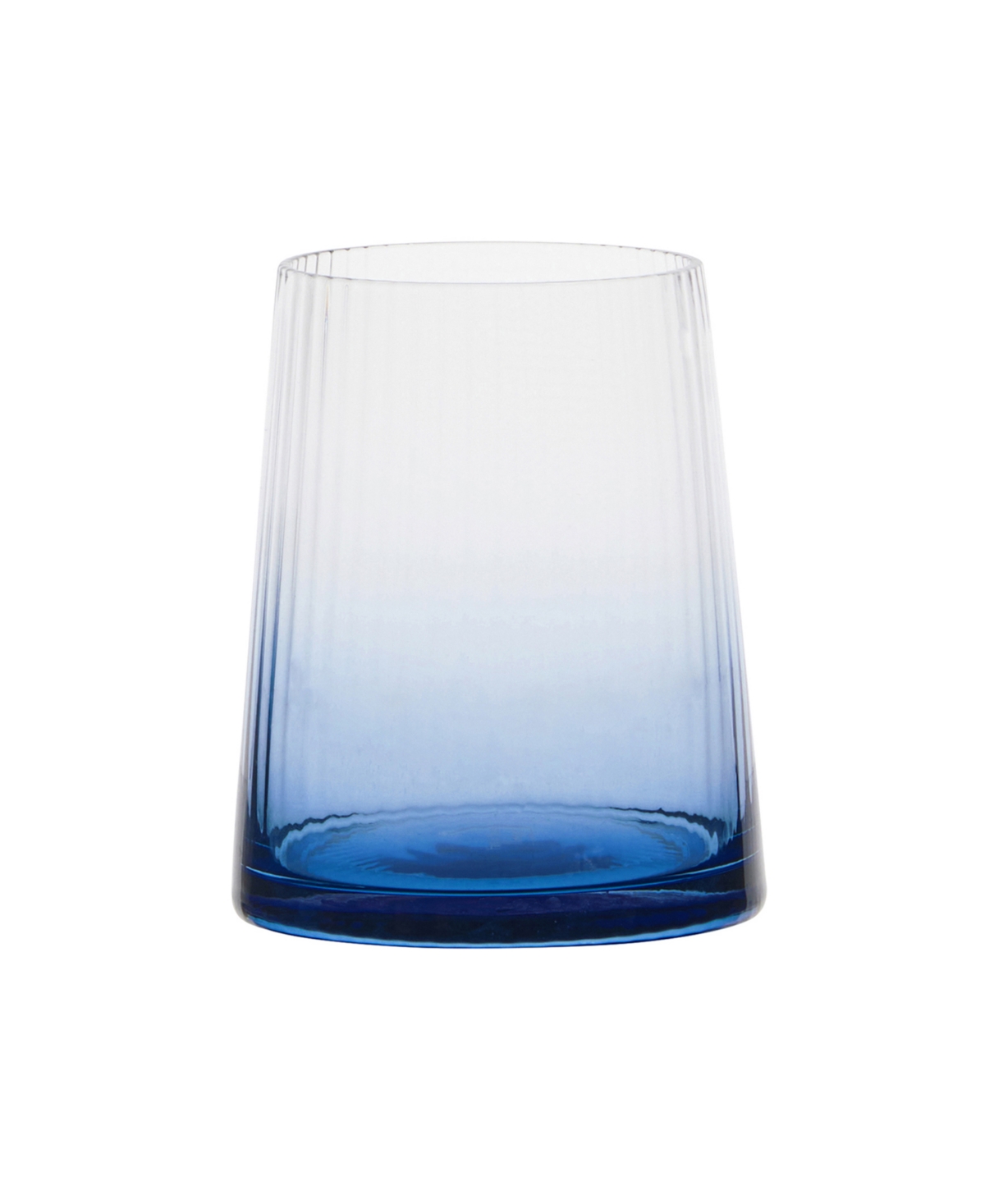 Anton Studio Designs Empire Blue Double Old Fashioned Tumblers, Set Of 2 In Blue