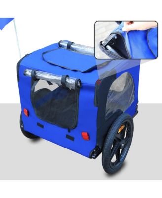 Streamdale Blue Air Wheel Pet Bike Trailer for Dogs