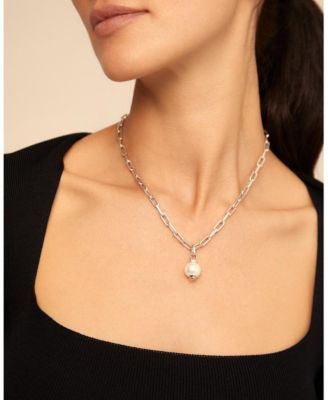 Mother of Pearl Shell Metal Alloy Charm