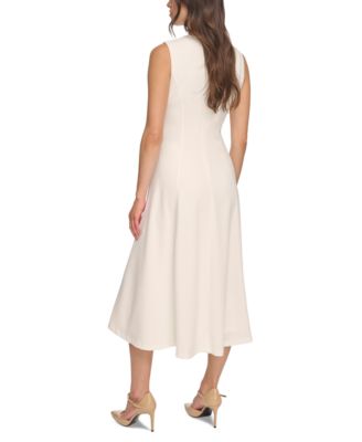 Women's Sleeveless Pleated Midi Dress