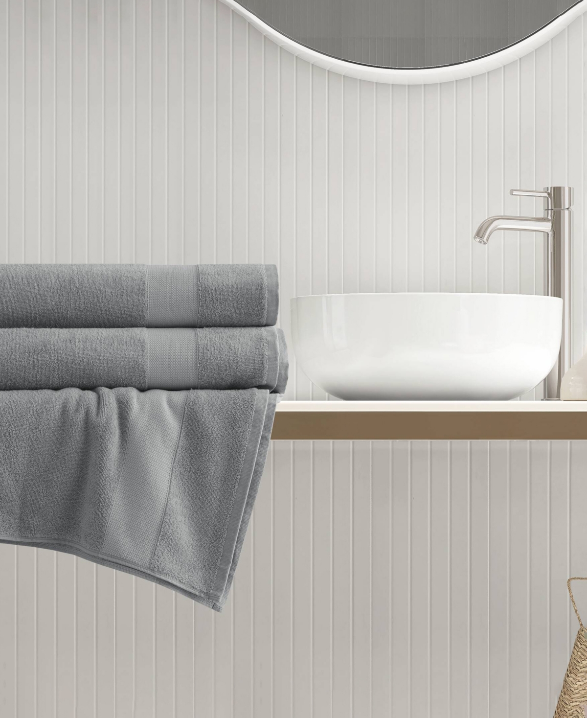 510 Design Premium Turkish Cotton Plush 2-pc. Bath Towel Set In Charcoal