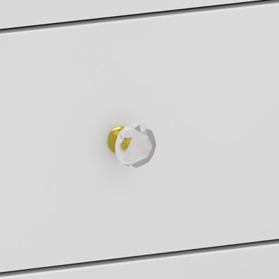 1 Pc Pink Wood 5-Drawer Vanity Set with Mirror, Stool & Storage Shelves – Dressing Table