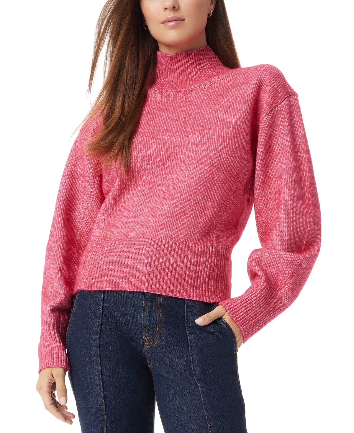 Shop Sam Edelman Women's Lyric Bow-back Wide-hem Sweater In Cerise