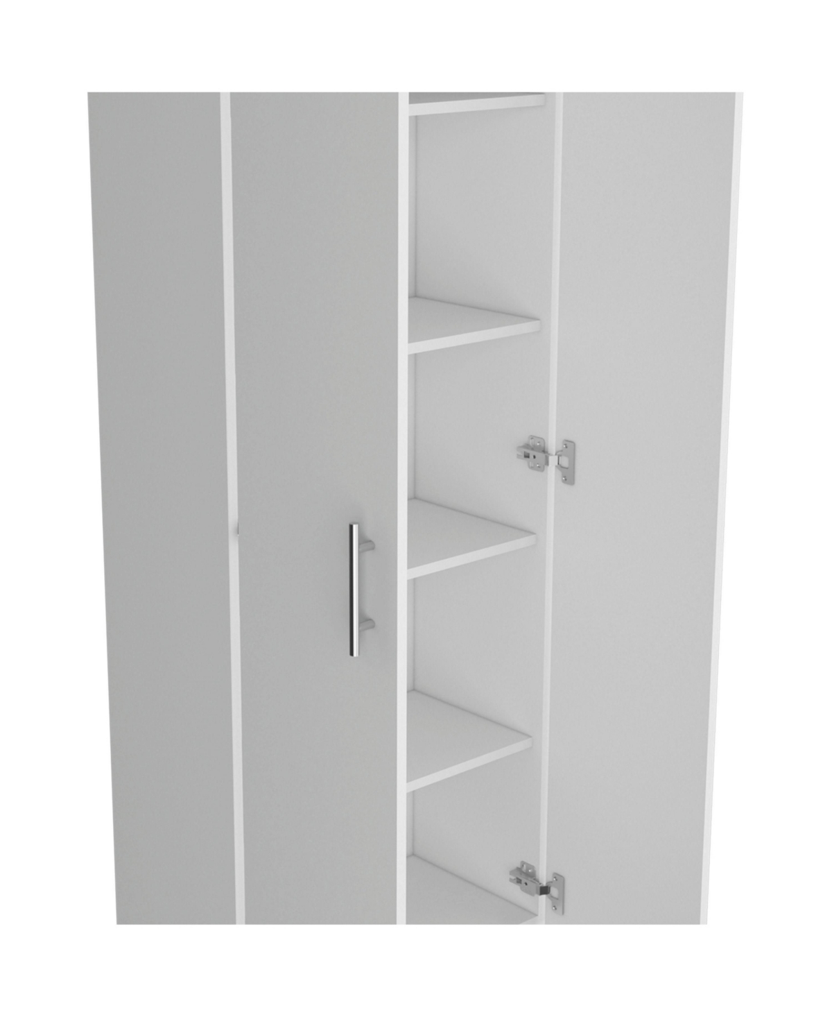 Depot E-Shop Floyd Kitchen Island H, whit 2 doors, 3 shelves