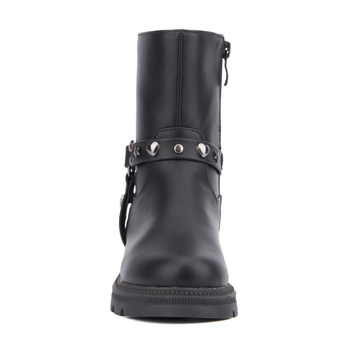 Olivia Miller Girls Harness Lug Sole Boots