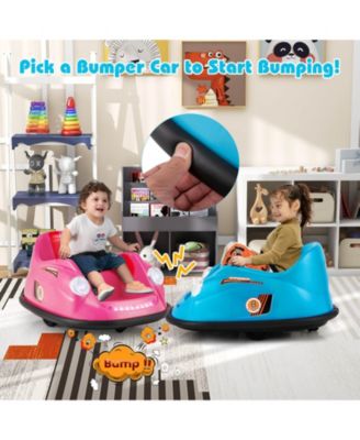 Ride on Bumper Car for Kids with Remote Control 360 Degree Spin LED Light