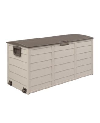 75 Gallon Outdoor Garden Plastic Storage Deck Box – Elegant & Practical Storage Solution