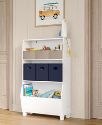 Kids Bookcase with Toy Organizer