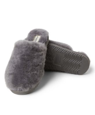 Women's Shelly Beach Genuine Shearling Fuzzy Scuff Slipper