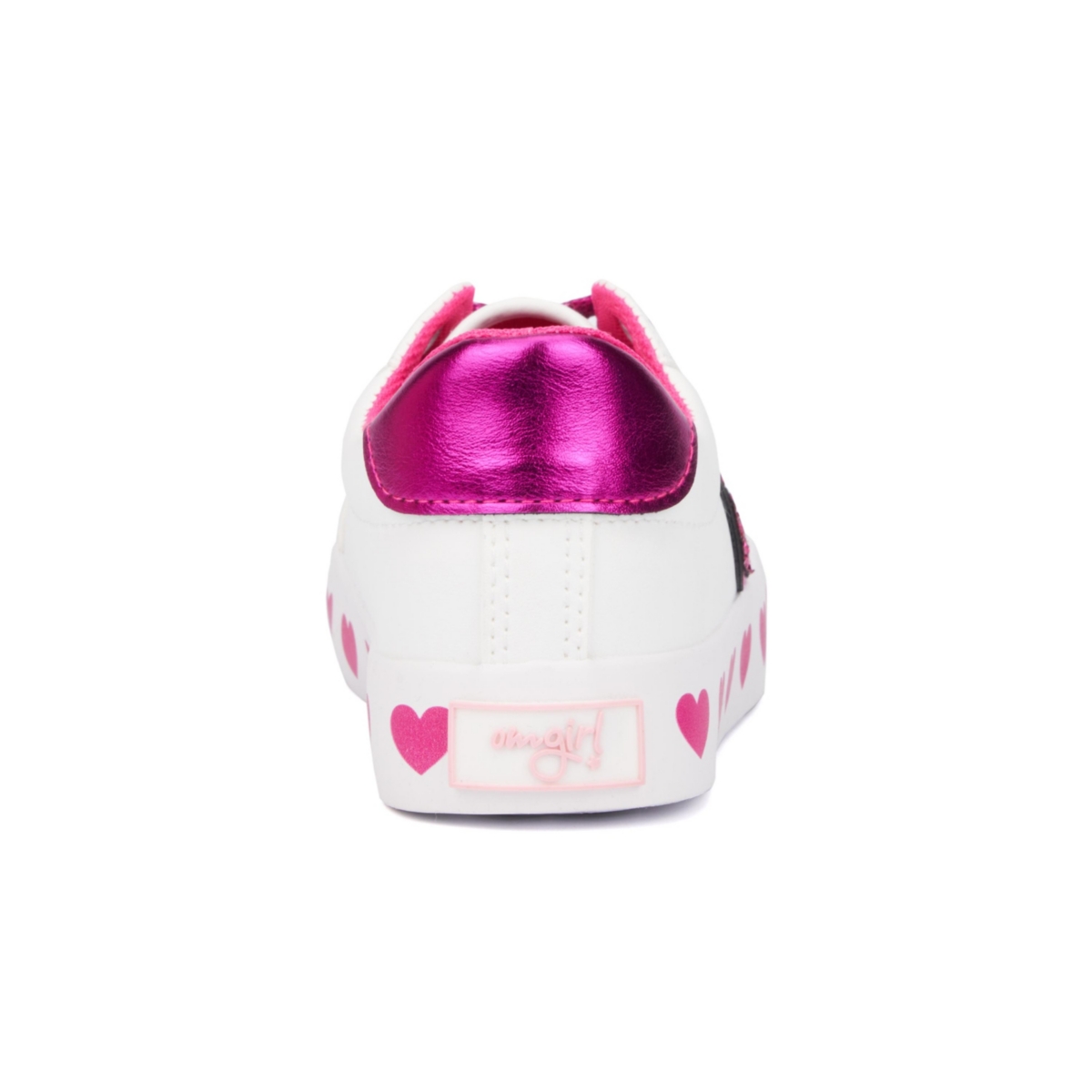 Olivia Miller Little Girls Heart Outsole Low Top Sneakers