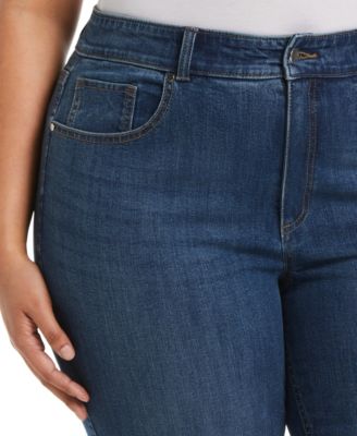 Plus Size Modern Fit Straight Leg Ankle Jeans