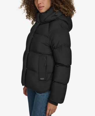 Women's Quilted Hooded Puffer Jacket