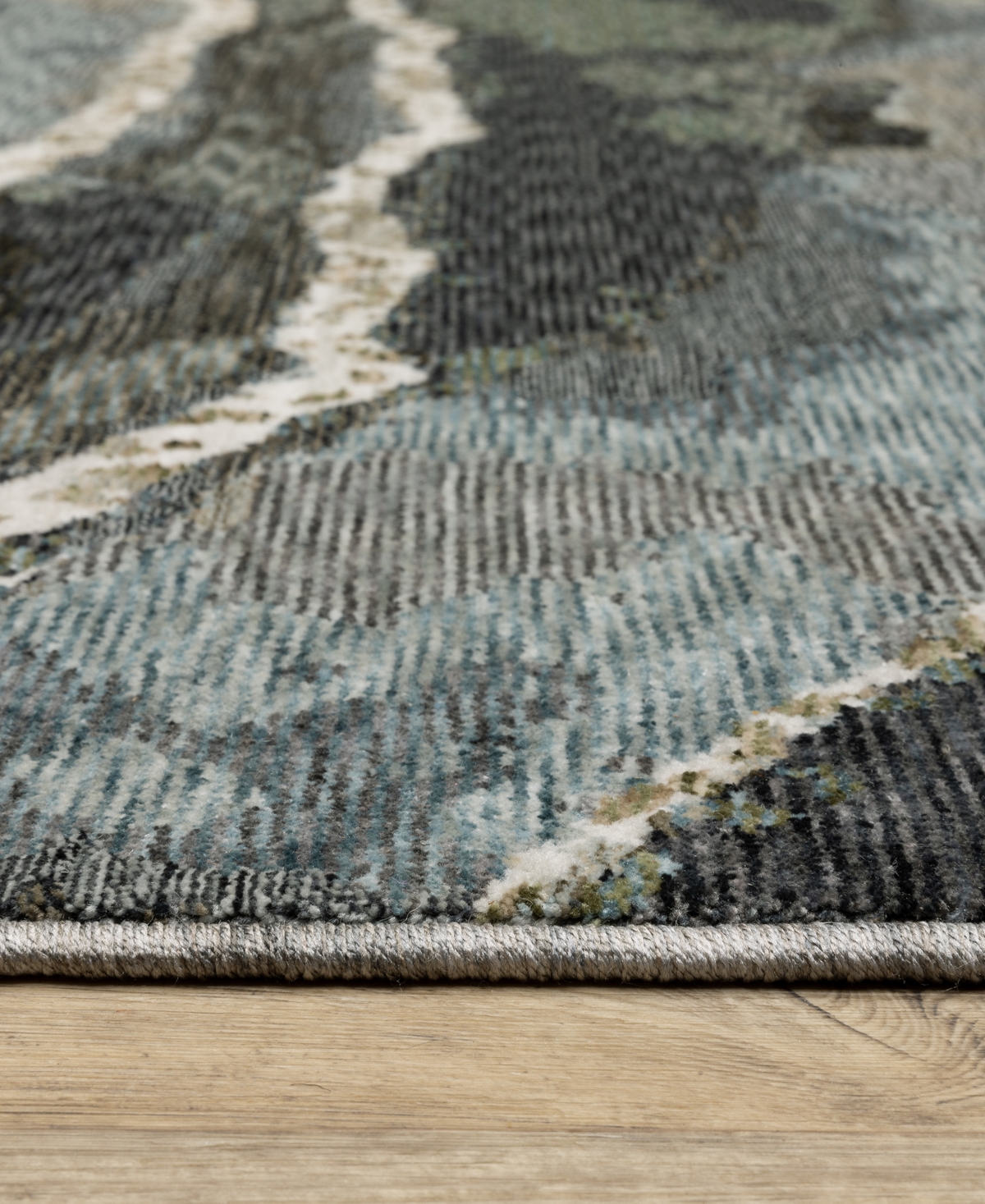 Oriental Weavers Echo Ech12 2'3"x7'6" Runner Area Rug In Blue