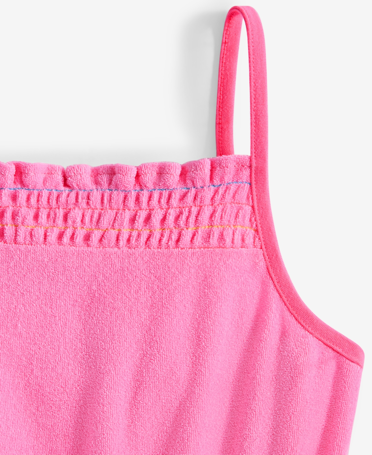 Epic Threads Big Girls Towel Terry Romper, Exclusively At Macy's In Juicy Pink