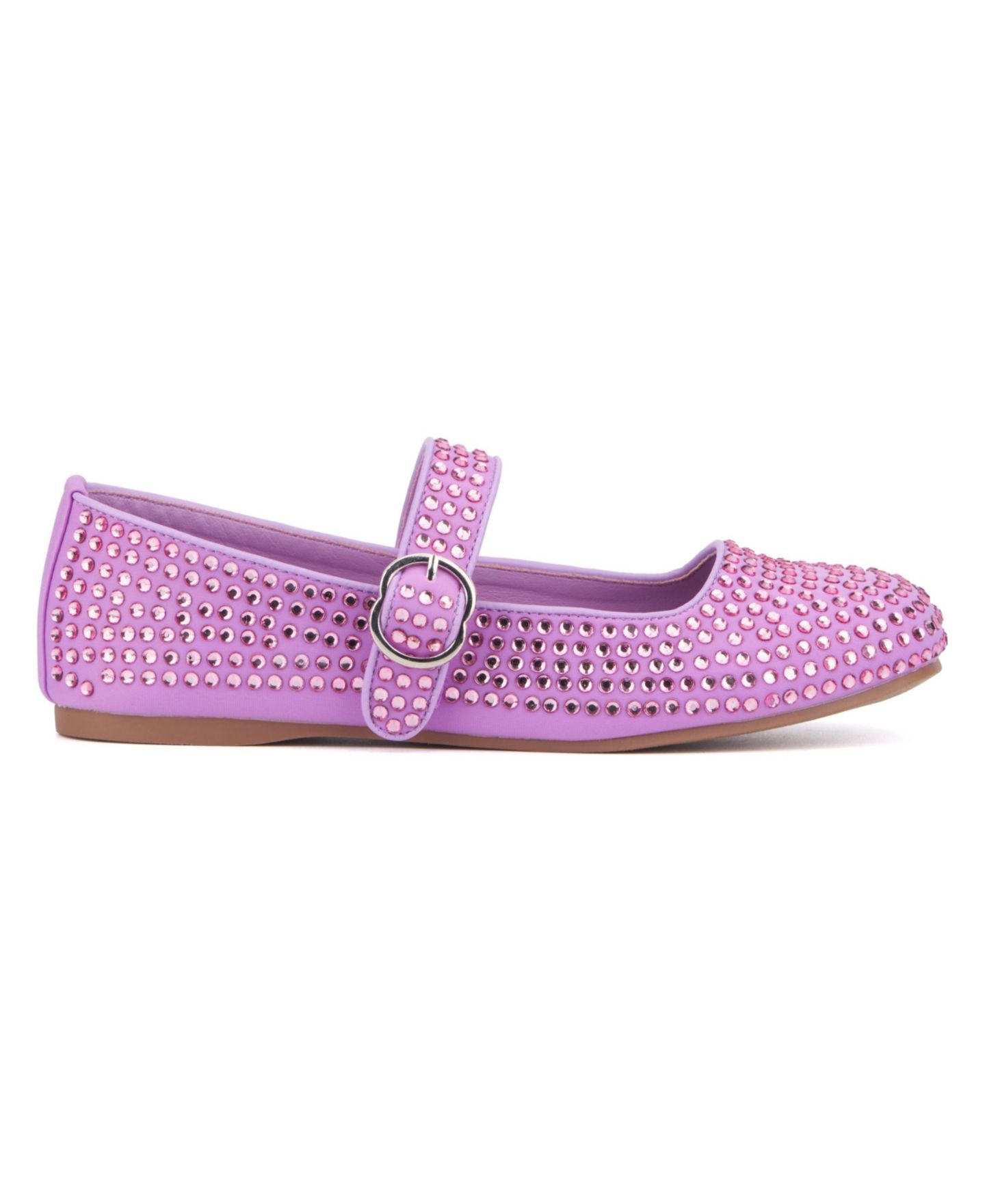 Женские балетки Olivia Miller Dawn Mary Jane Ballet Flat, цвет: Пастельный фиолетовый — фото 4