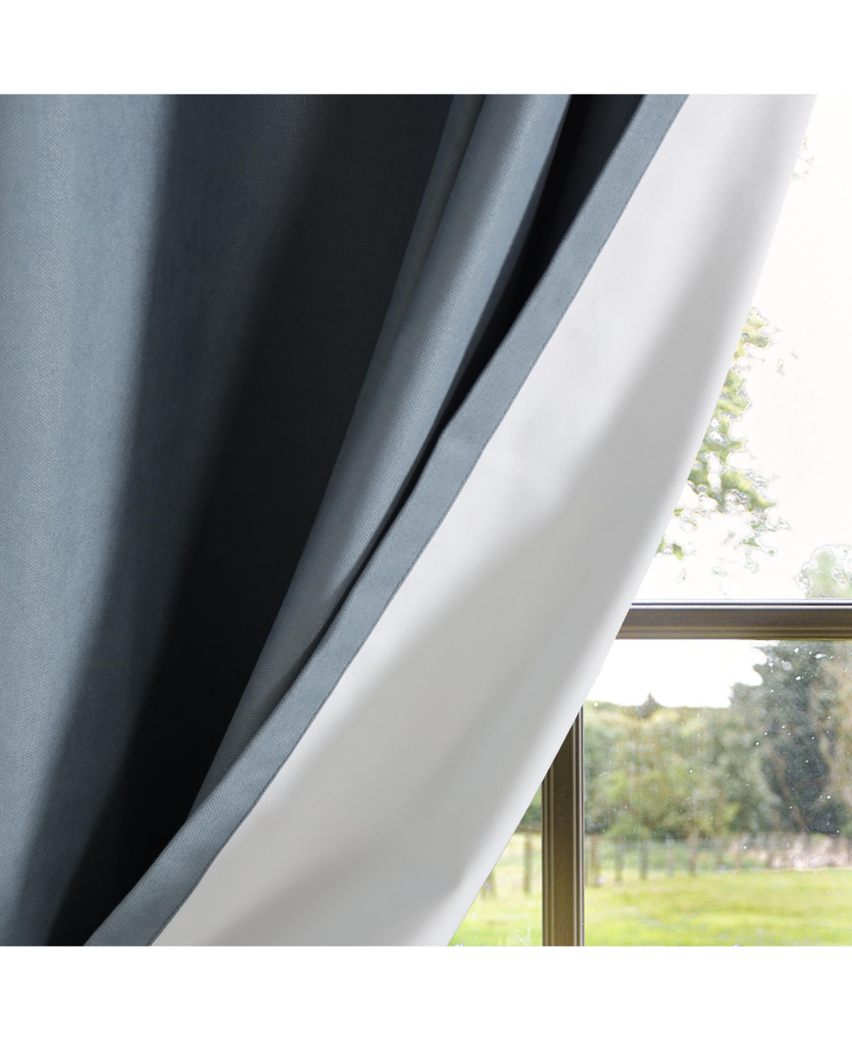 Soft Cotton Feel Twill Polyester Blackout Grommet Pair (2 panels