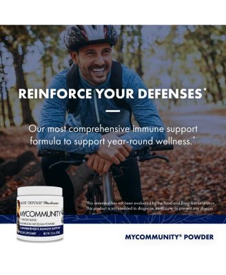 MyCommunity Powder - 17 Species Blend Mushroom Supplement for Immune Support - Extract with Lion's Mane, Reishi, Chaga, Cordyceps, Turkey Tail & More - 100g (66 Servings)