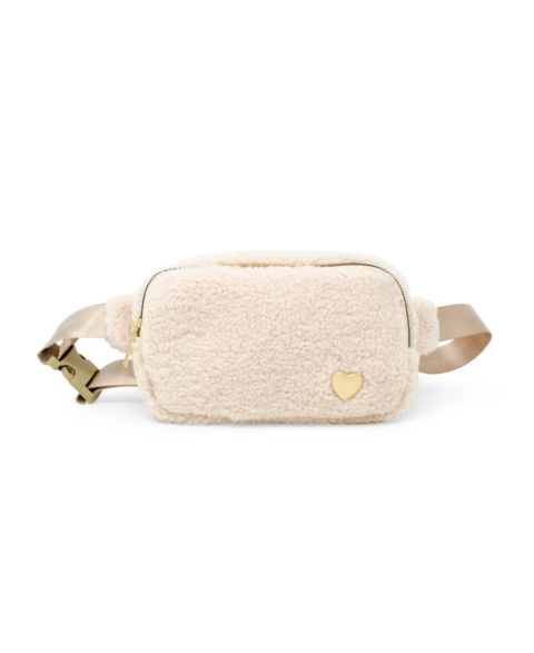 Сумка Tiny Treats + Zomi Gems Fuzzy Belt Bag with Heart, Beige для девочек