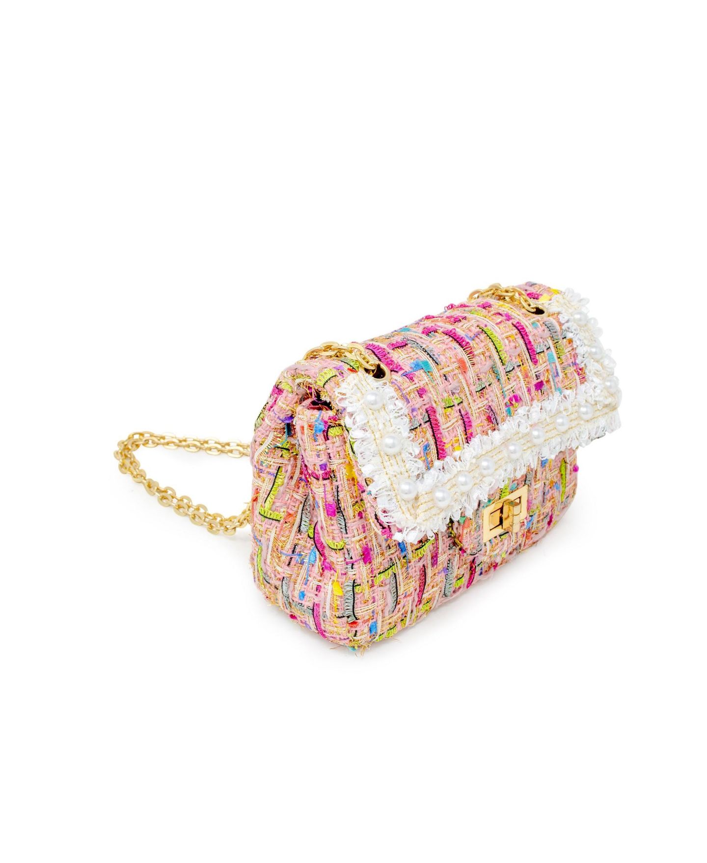 Сумка Tiny Treats + Zomi Gems Classic Tweed Handbag, Pink для девочек — фото 3