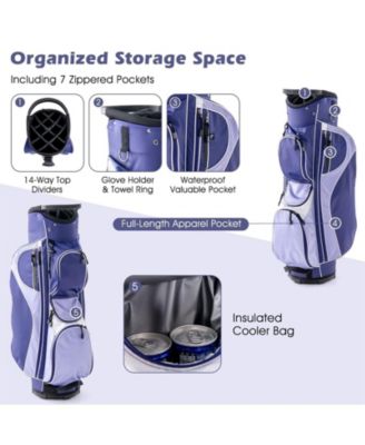 Women's Right Hand Complete Golf Club Set with Stand Bag and Rain Hood