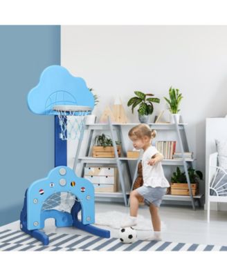 3-in-1 Kids Basketball Hoop Set with Balls