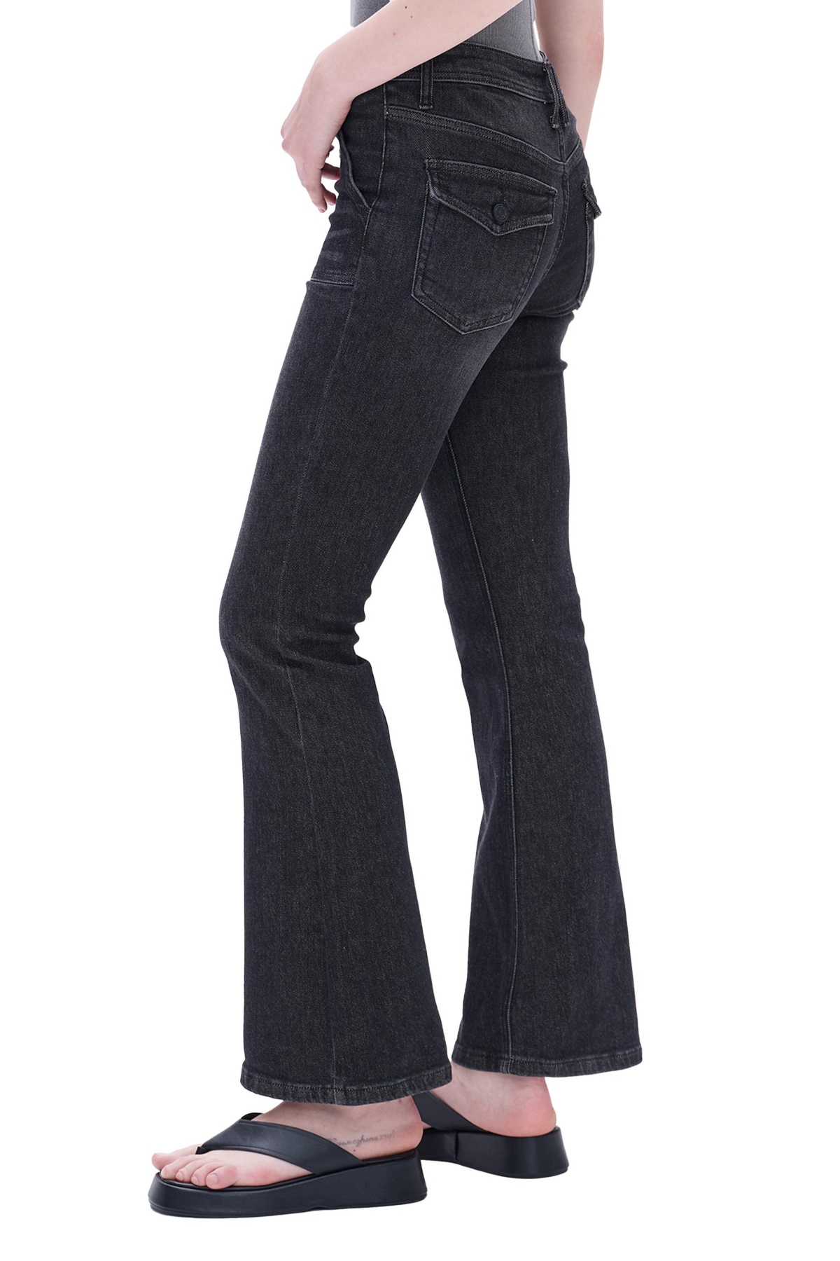 BAYEAS WOMEN'S JESS MID RISE FLARE JEANS 