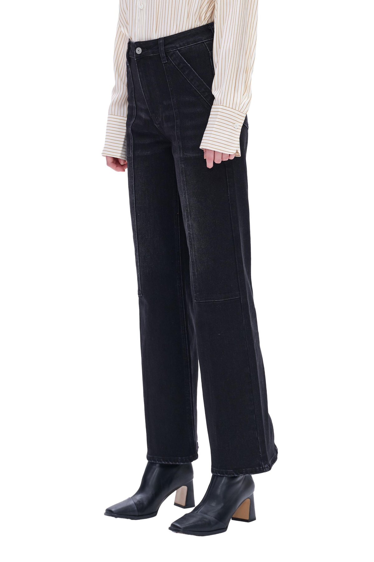 BAYEAS WOMEN'S HIGH RISE WIDE LEG JEANS 