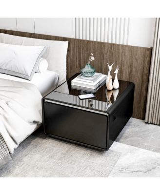 Smart Side Table with Built-in Fridge