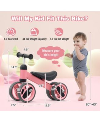 4 Wheels Baby Balance Bike Toy