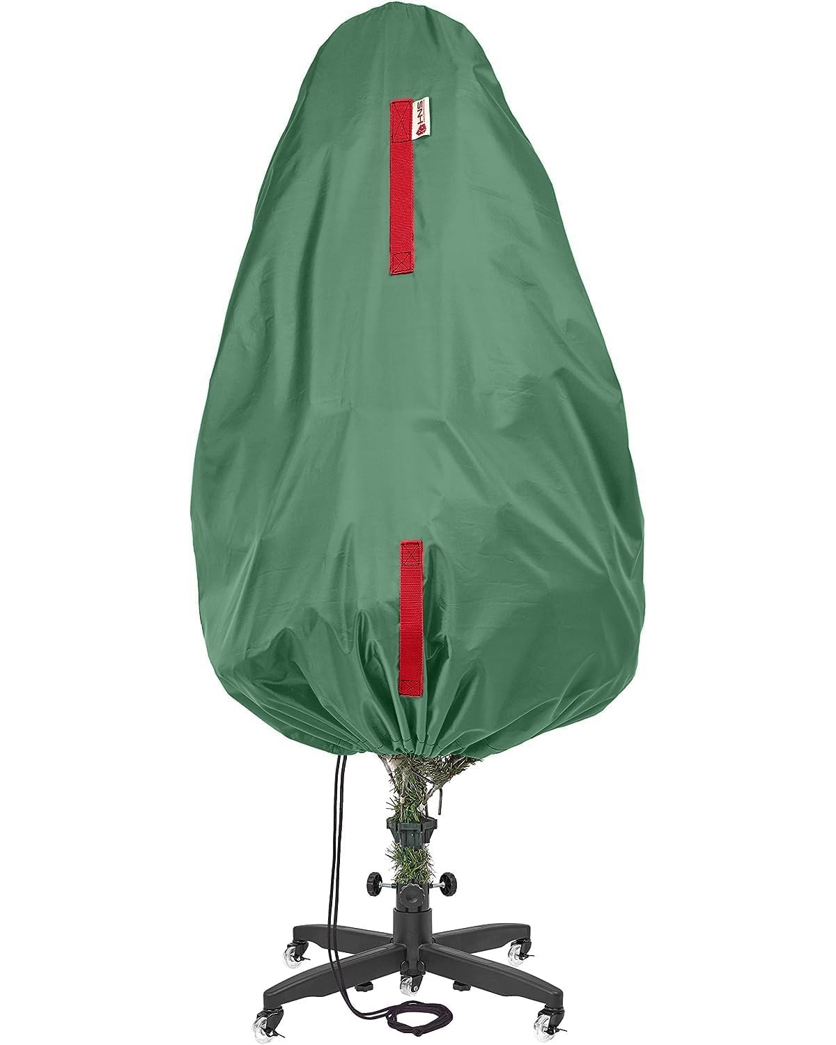 Upright Christmas Tree Storage Bag For Topiary and Holiday Tree up to 3 ft Tall - Green