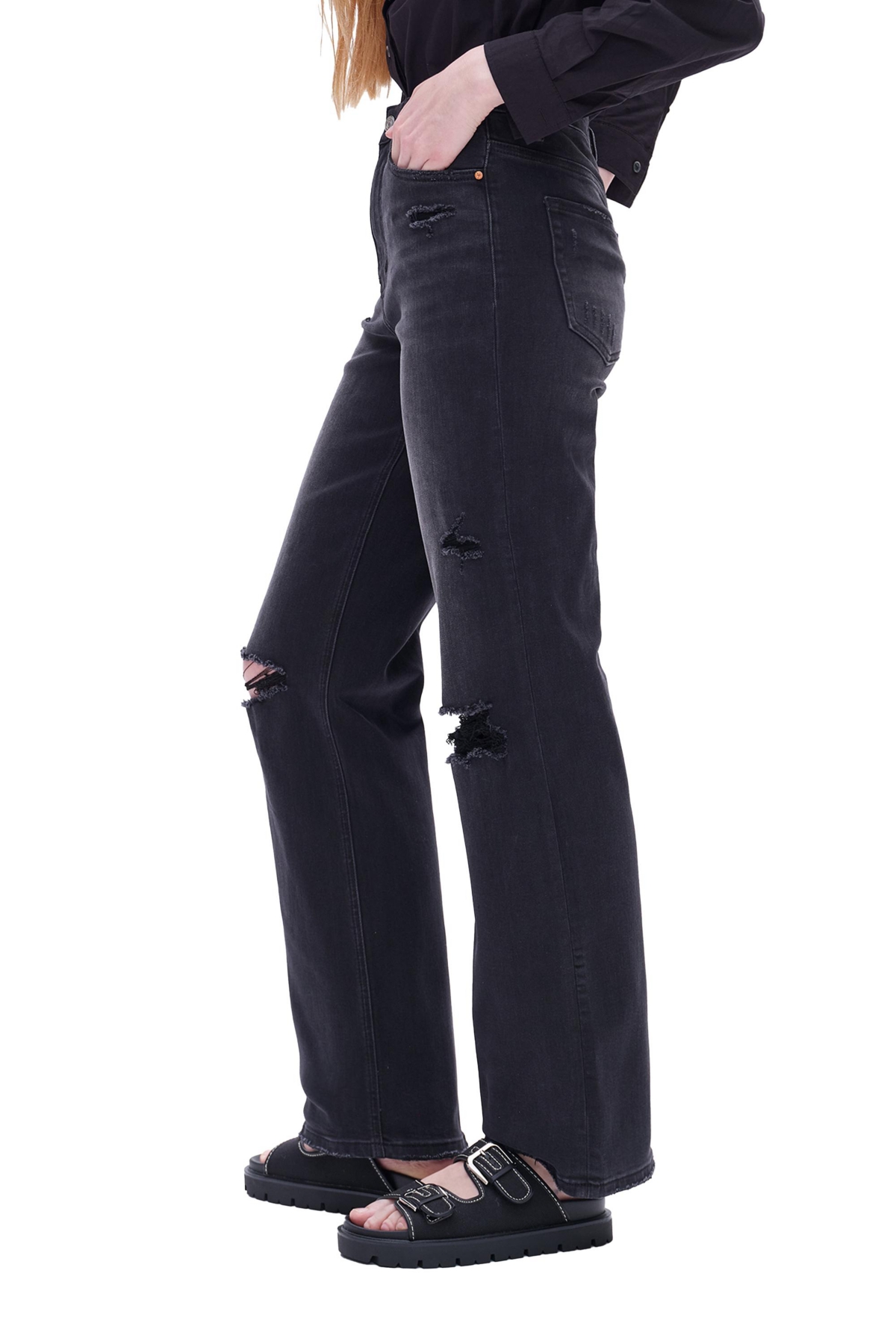 BAYEAS WOMEN'S HIGH RISE FLARE JEANS 