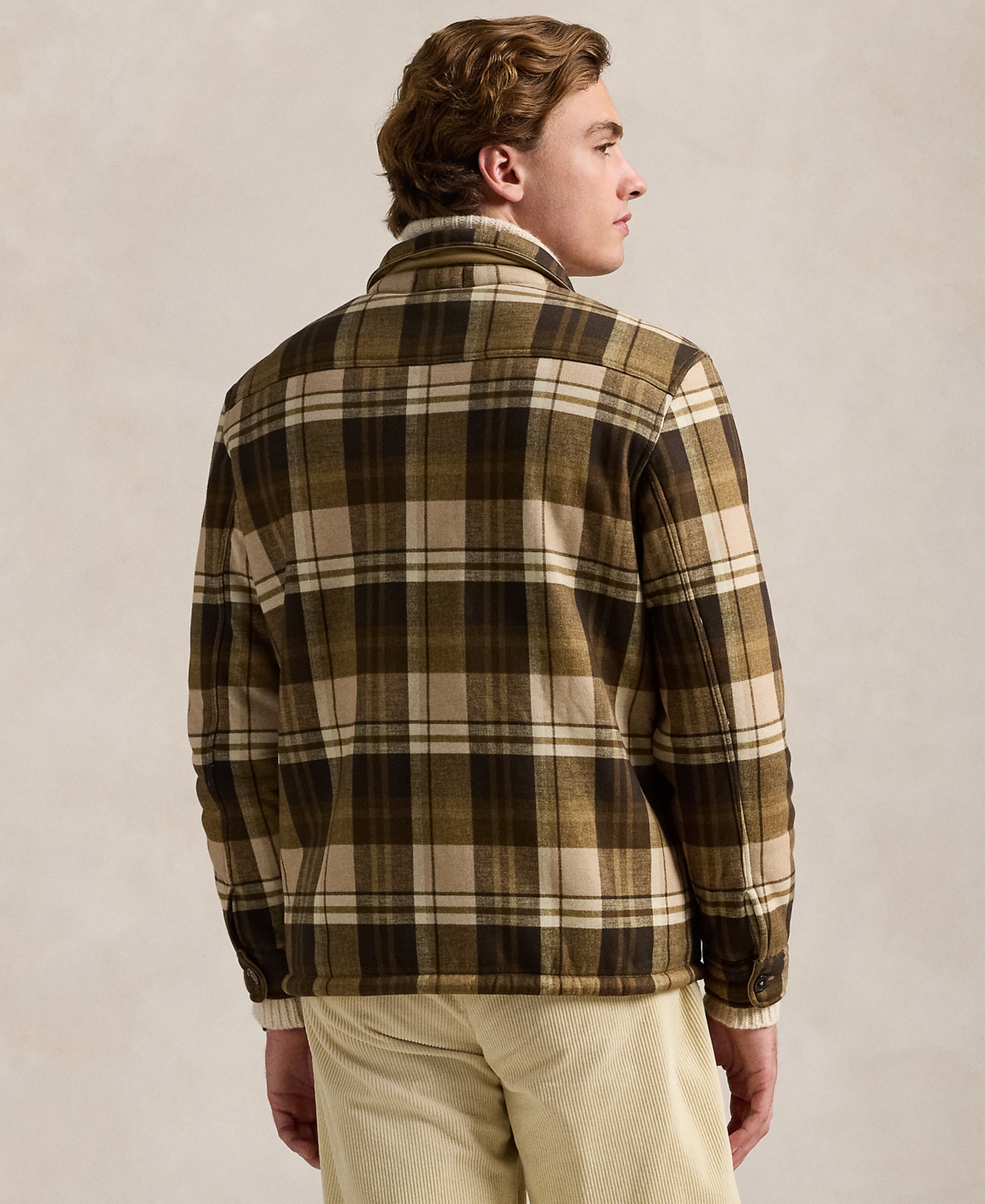 Polo Ralph Lauren Men's Plaid Fleece Shirt Jacket