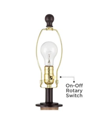 Fernbank 23 1/2" High Small Farmhouse Rustic Accent 3-Way Table Lamps Set of 2 USB Port Brown Bronze Finish Metal Charging