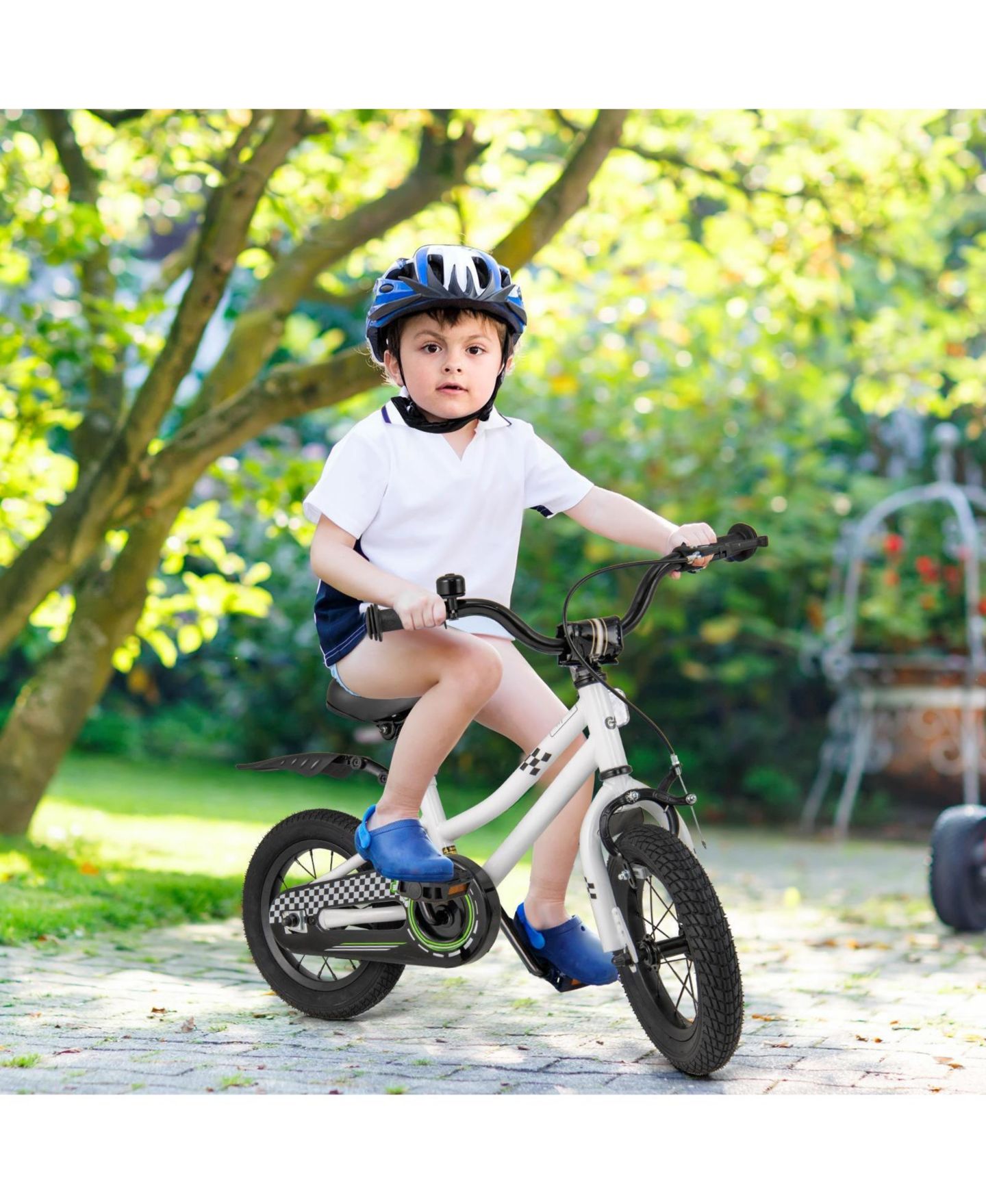 Детская игрушка HONGGE 12-Inch Kids' Bike with Training Wheels, Ages 3-4 — фото 6