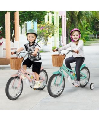 16-Inch Kids' Retro Bike with Adjustable Height and Basket for Ages 4-7
