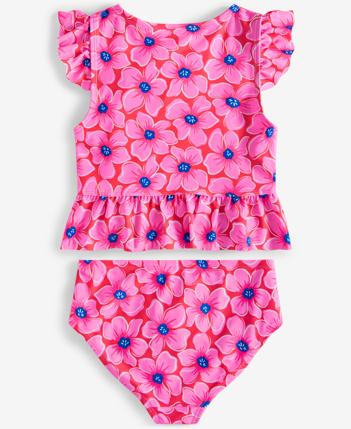 Epic Threads Toddler And Little Girls Floral Tankini Two-piece Swimsuit, Exclusively At Macy's In Neon Flame