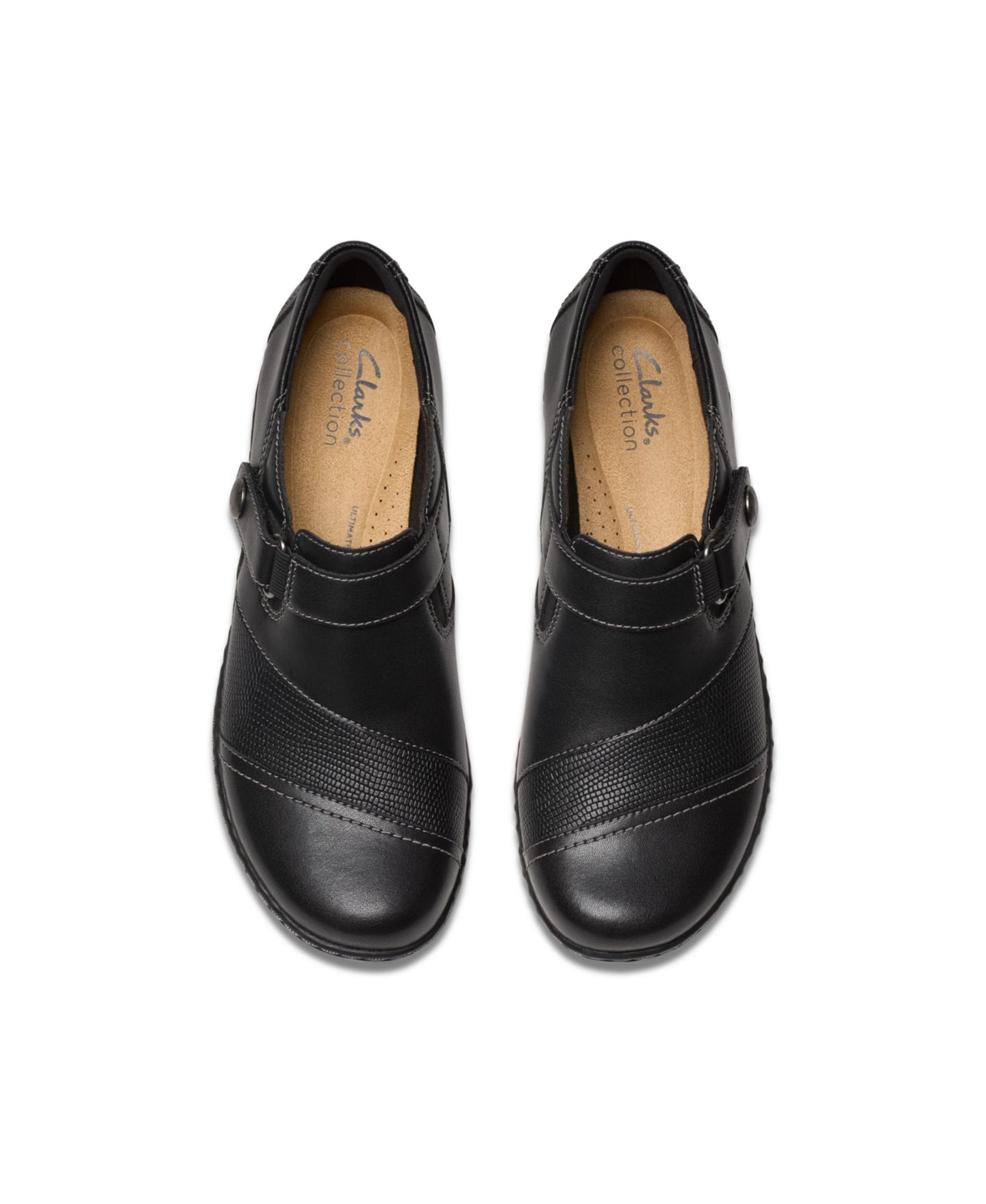 Женские туфли Clarks Collection Ashland Gem Slip On, цвет: Чёрный кожаный — фото 5