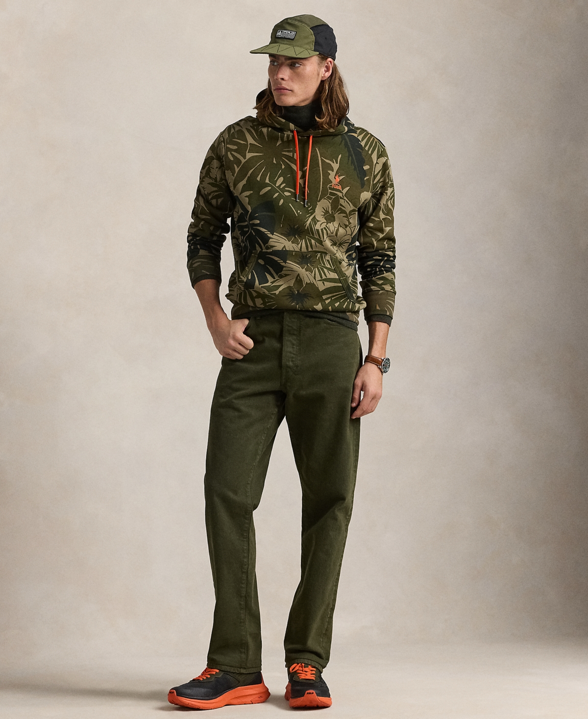 Polo Ralph Lauren Men's Palm-Camo Double-Knit Hoodie