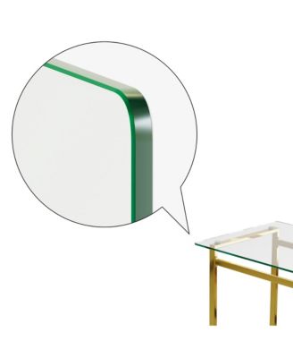 Streamdale  Furniture 1 PC  Glass Rectangular Glass Dining Table