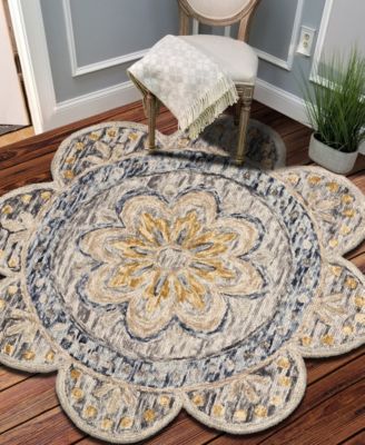 Radiance RDC-092 4' x 4' Round Area Rug