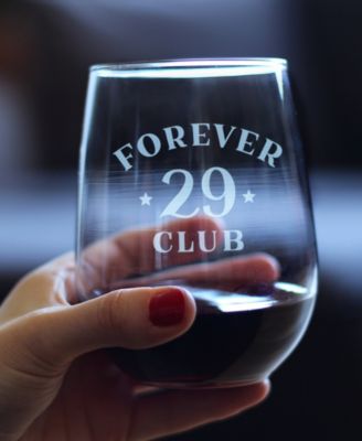 Forever 29 Stemless Wine Glass