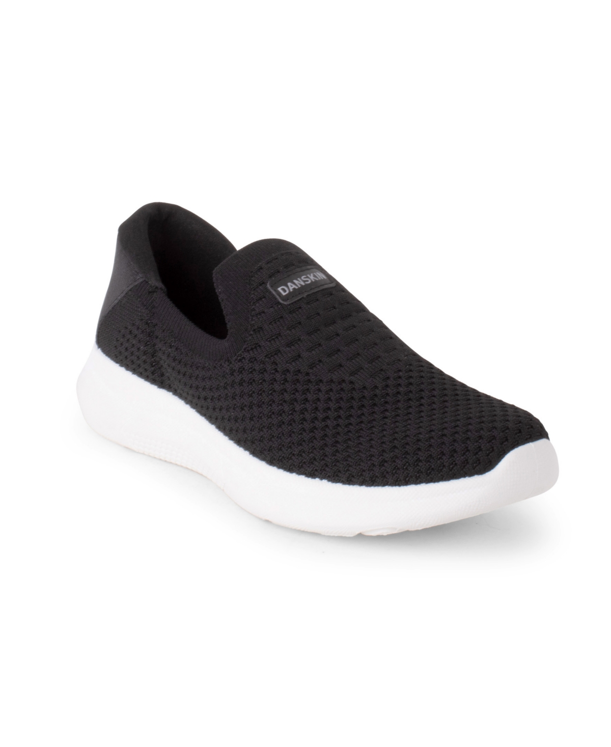 Danskin Women's Slide Slip On Sneaker In Black,white