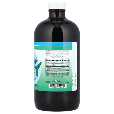 Liquid Chlorophyll  Natural Mint  50 mg  -  16 fl oz (474 ml)