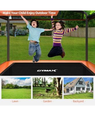 6FT Recreational Kids Trampoline W/Swing Safety Enclosure Indoor/Outdoor Orange
